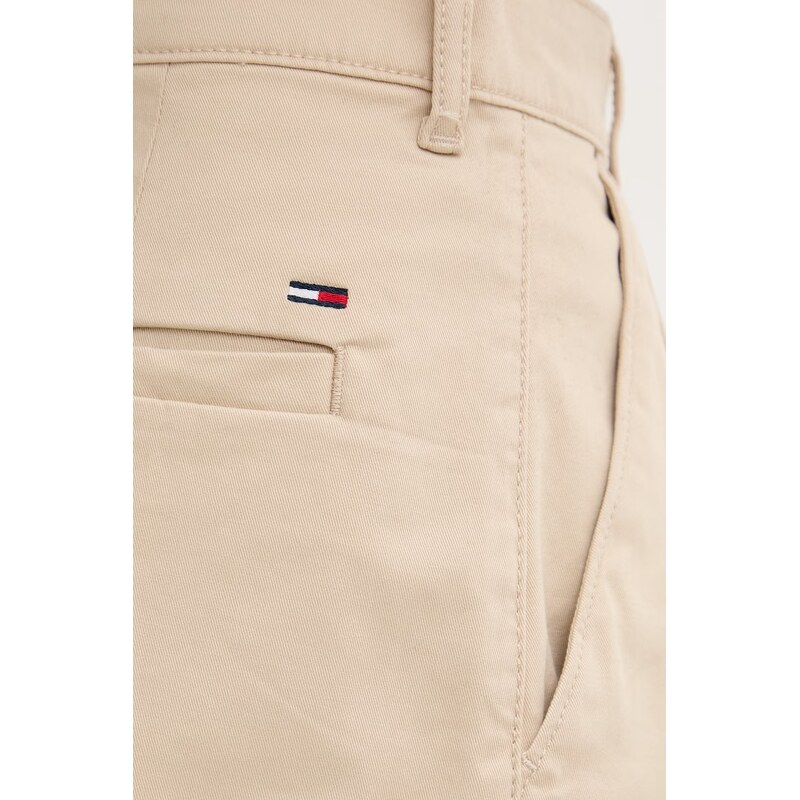 Tommy Jeans šortky dámské bavlněné s elastanem
