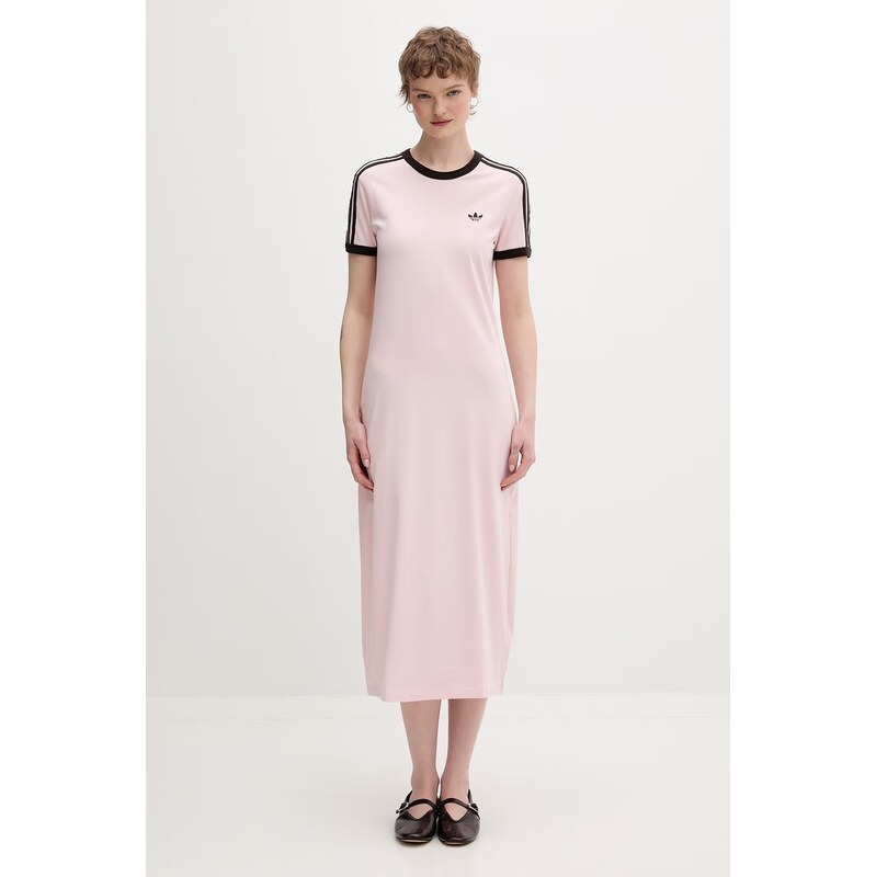 adidas Originals šaty bavlněné s elastanem 114578345