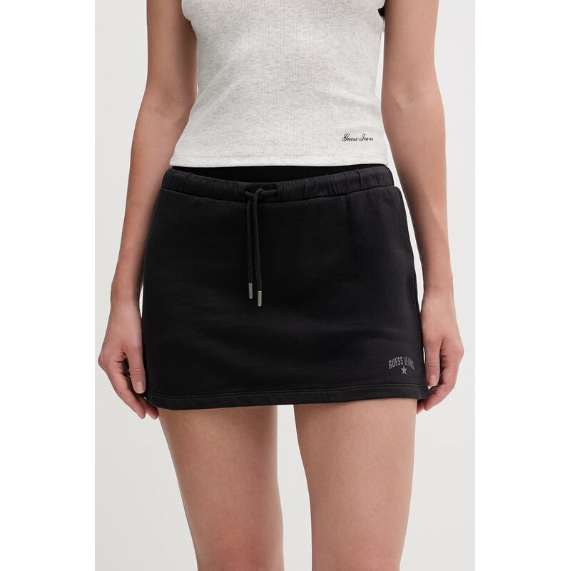 Guess Jeans sukňové šortky dámské bavlněné 115175651