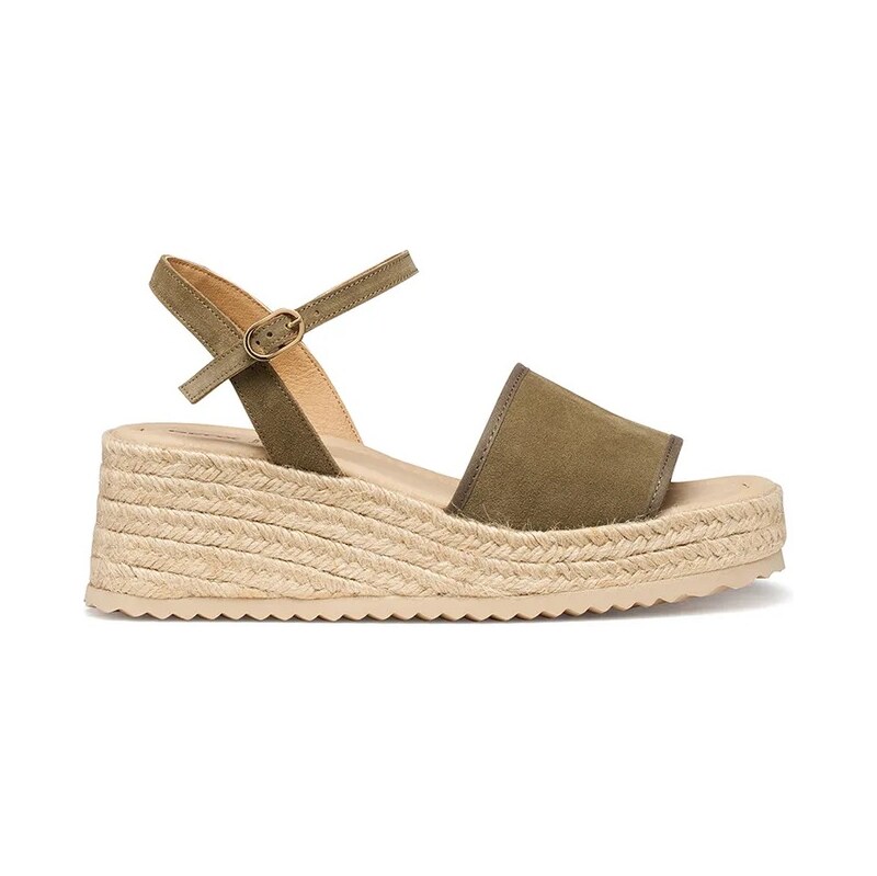 Geox sandály espadrilkové dámské kožené D ALEMERIA