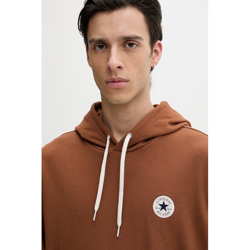 Converse mikina s kapucí pánská s bavlnou