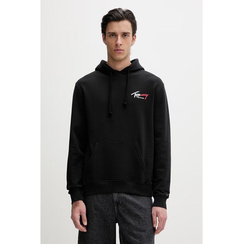 Tommy Jeans mikina s kapucí pánská bavlněná