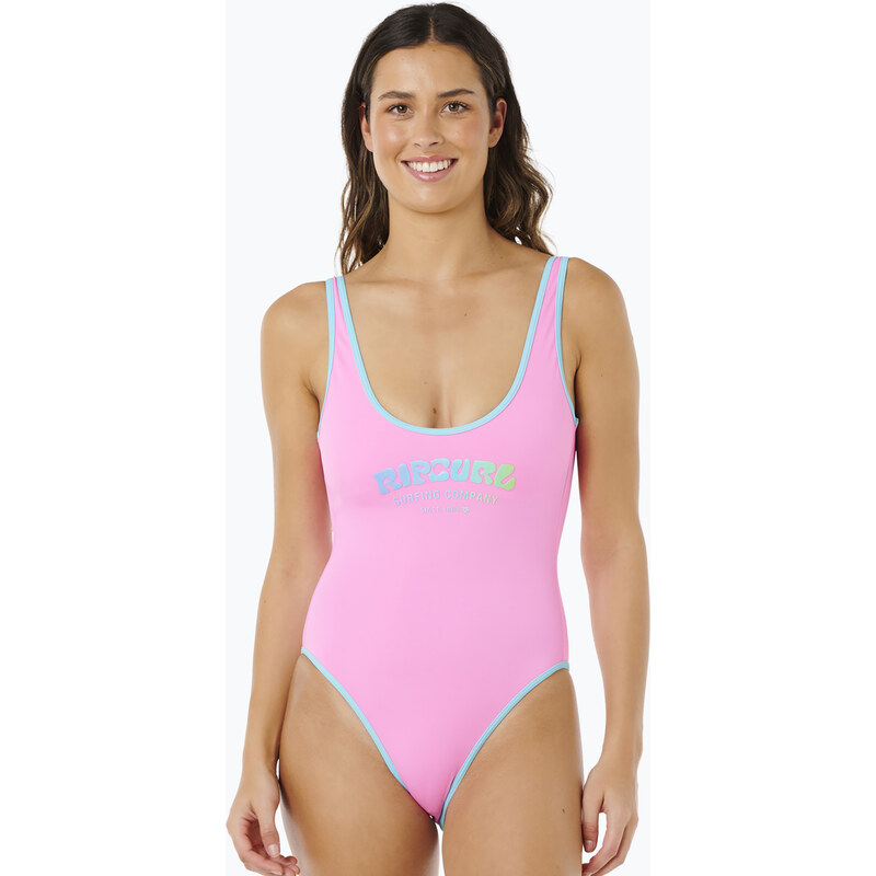 Jednodílné plavky Rip Curl Surf Puff light pink