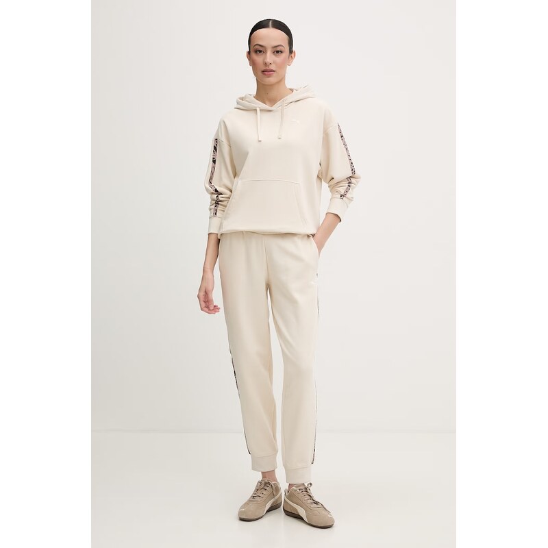 Puma mikina s kapucí dámská s bavlnou Essentials Graphic Animal