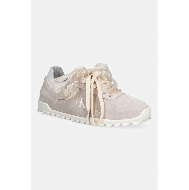 Calvin Klein LOW PROFILE RUN MG SUE DB LACES sneakers boty dámské