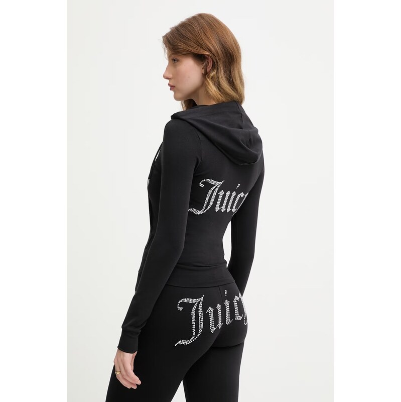 Juicy Couture rozepínací mikina dámská s bavlnou OOLA HOODIE