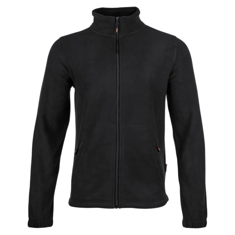 BENNON FLEECE SWEATSHIRT BLACK – Fleecová mikina na zip pánská černá 114583414