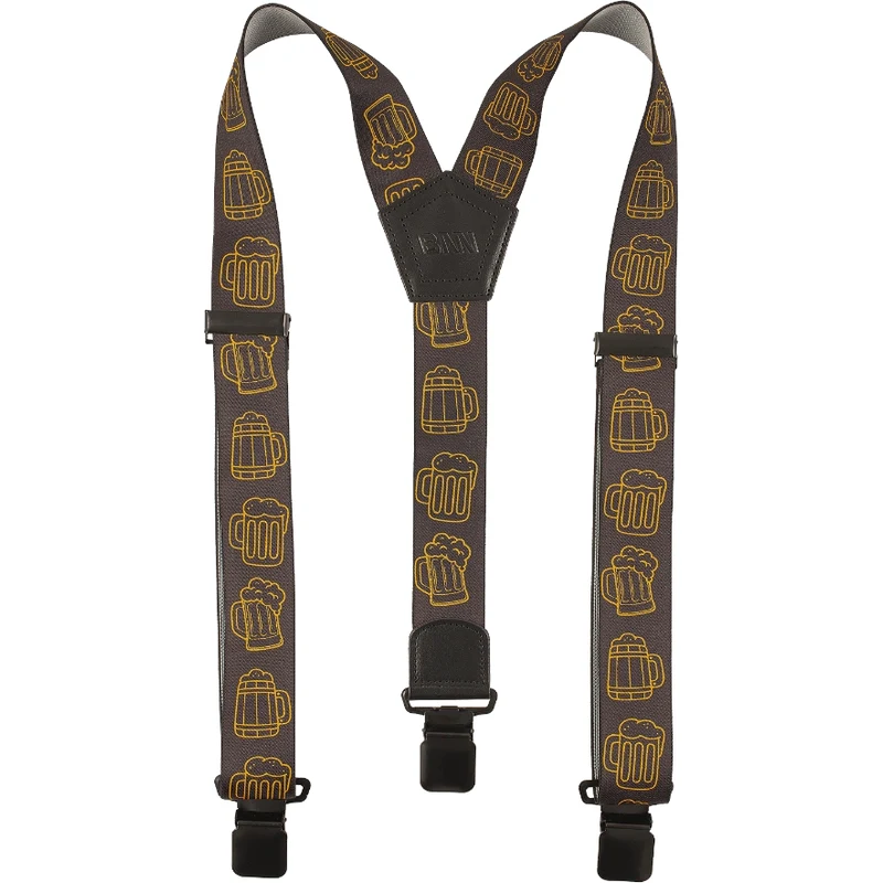 BENNON BENNONKY BEER BRACES BLACK/YELLOW - Šle pánské černo-žluté 114583419