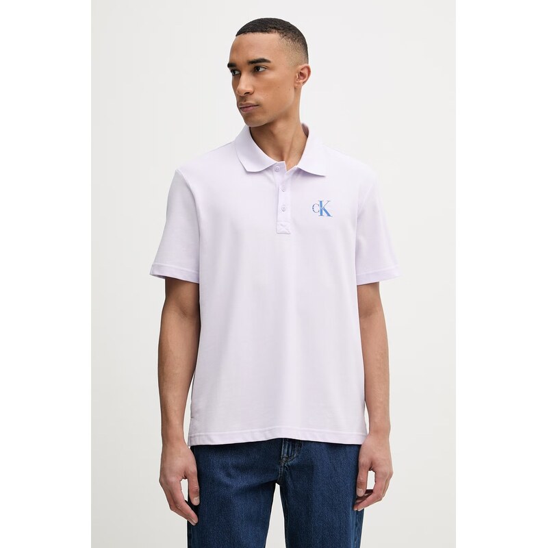Calvin Klein Jeans polo pánské bavlněné