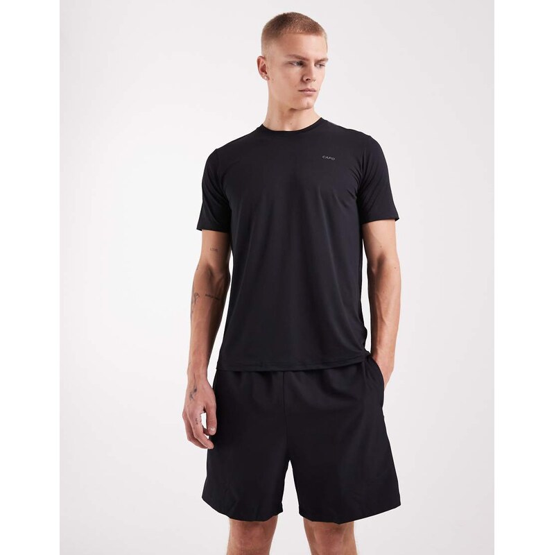 CAPO active performance logo shorts in black