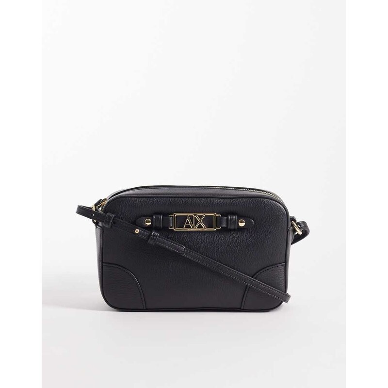 Armani Exchange Polly logo crossbody bag in black 114584491