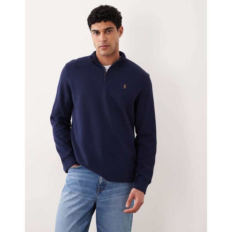 Polo Ralph Lauren icon half zip jumper in navy
