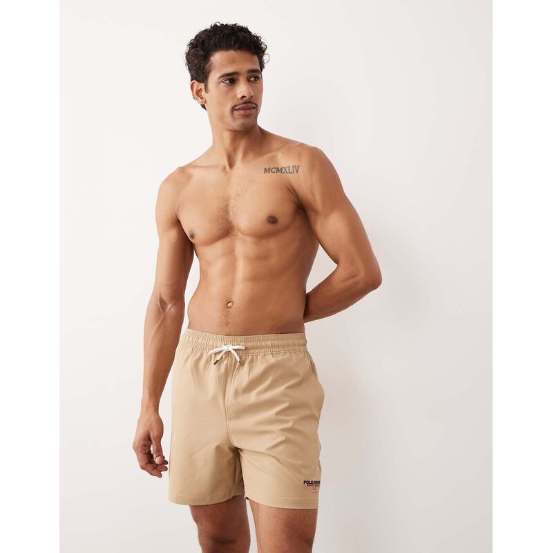 Polo Ralph Lauren Sports Capsule flag logo swim trunk in vintage