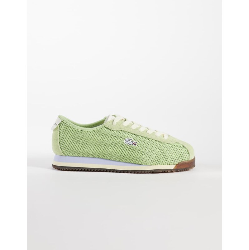 Lacoste Club-Low logo trainers in light green 114584555