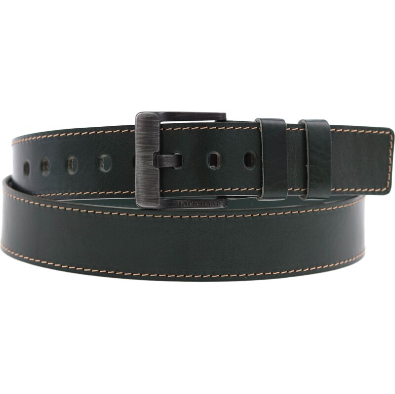 Dámský kožený opasek Black Hand 122-30 zelený 114585245