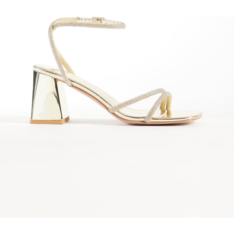 SIMMI Shoes Simmi London Juliette mirror diamante low block