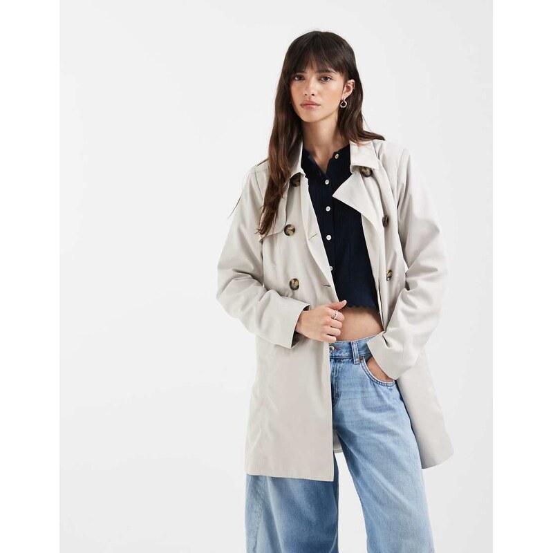 ONLY trench coat in stone-Pink 115518072