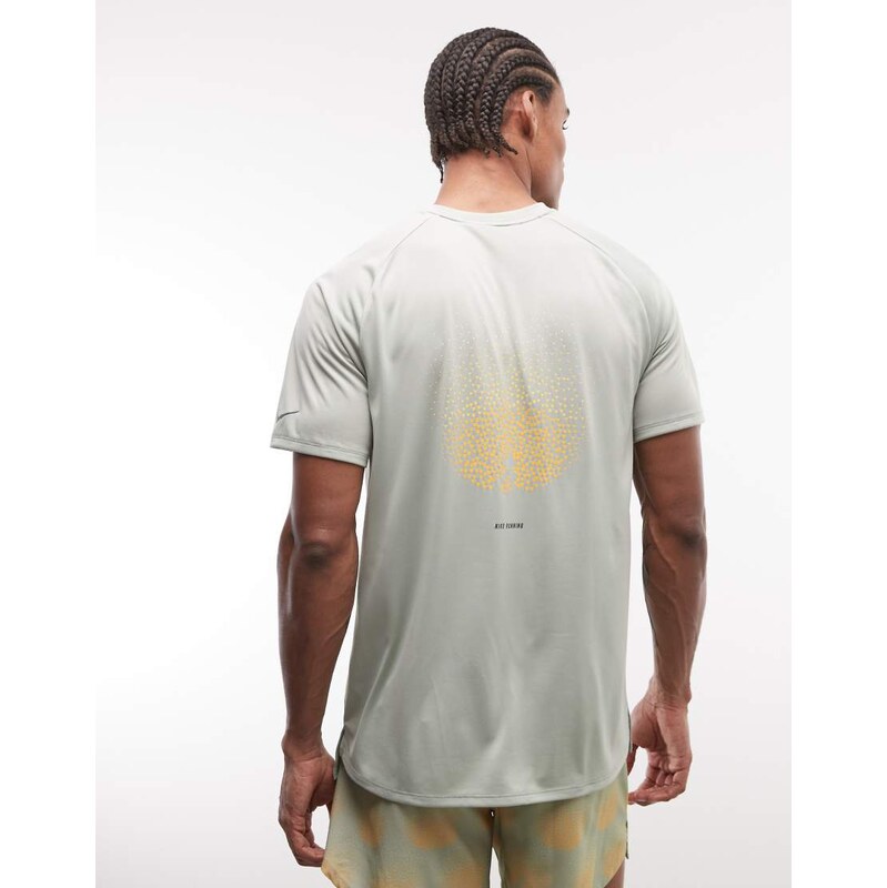 Nike Running Stride Dri-FIT dream print t-shirt in green