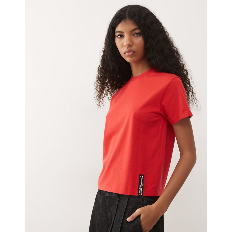 COLLUSION Circular Design Collection heavyweight tee in red