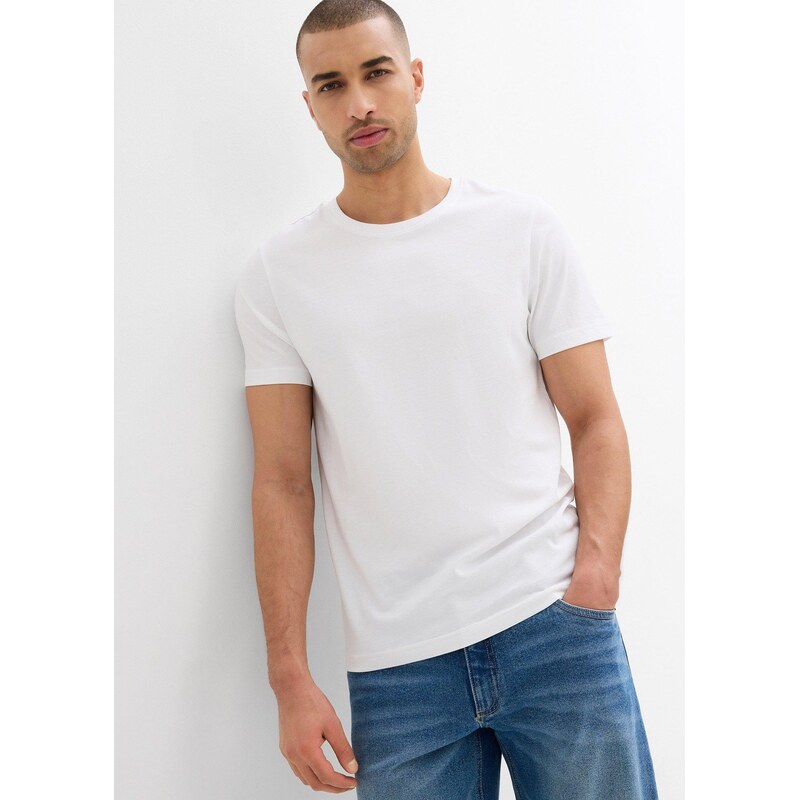 bonprix Tričko z čisté organické bavlny, Slim Fit (2 ks v balení