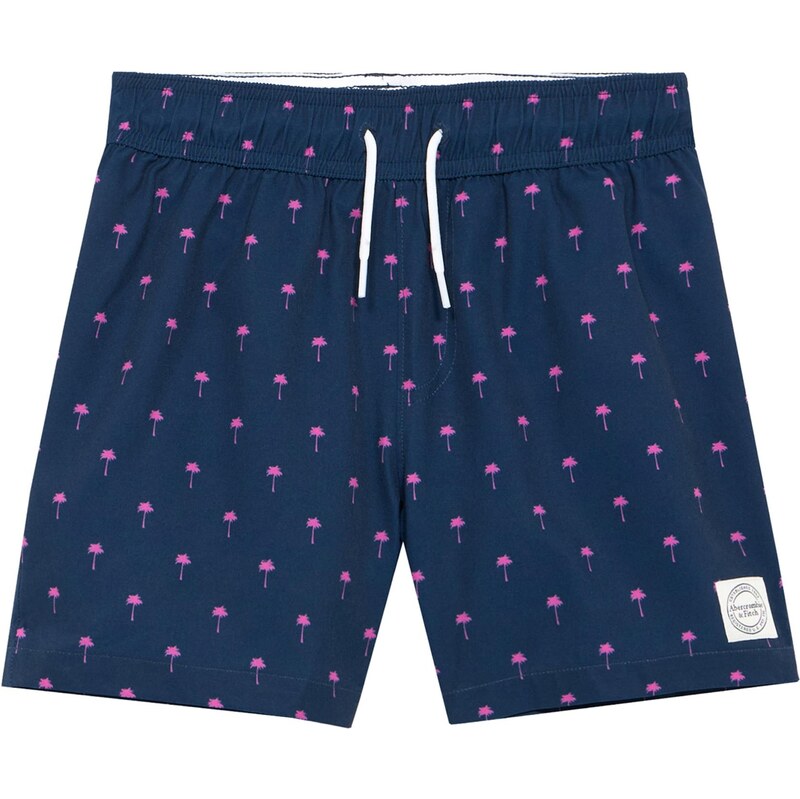 Abercrombie & Fitch Plavecké šortky CORE námořnická modř / pink 114590600