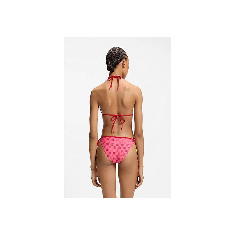 HUGO Bikini bottoms with printed stacked logos 114221492