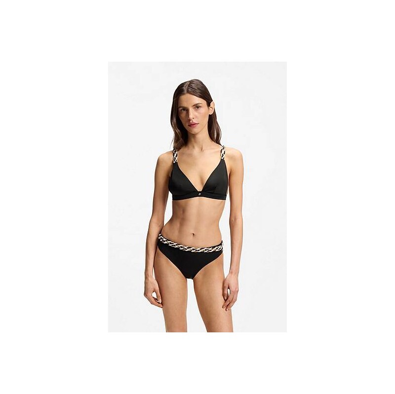 BOSS Bikini top with braided signature-stripe straps 113942172