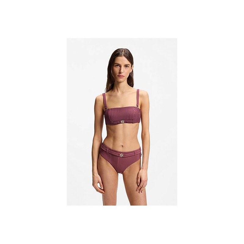 BOSS Plissé bikini bottoms with Double B monogram 113942177
