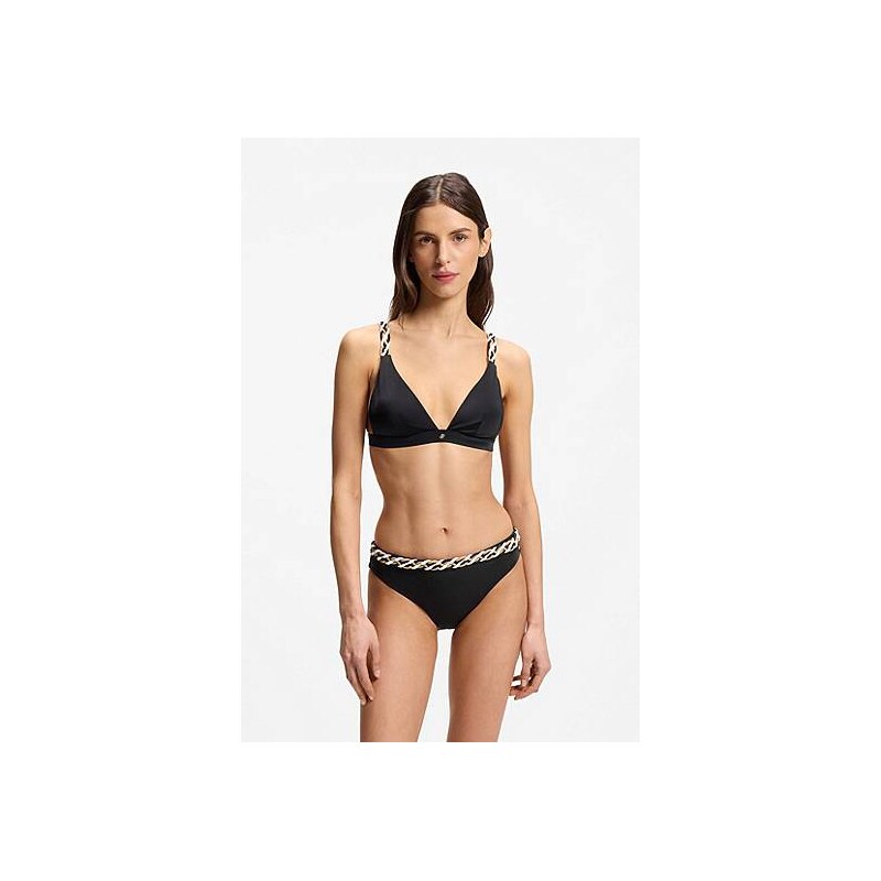 BOSS Bikini bottoms with braided signature-stripe waistband 113942180
