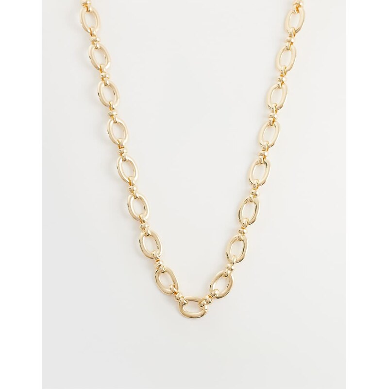 Accessorize large oval links chain necklace in gold 114589529