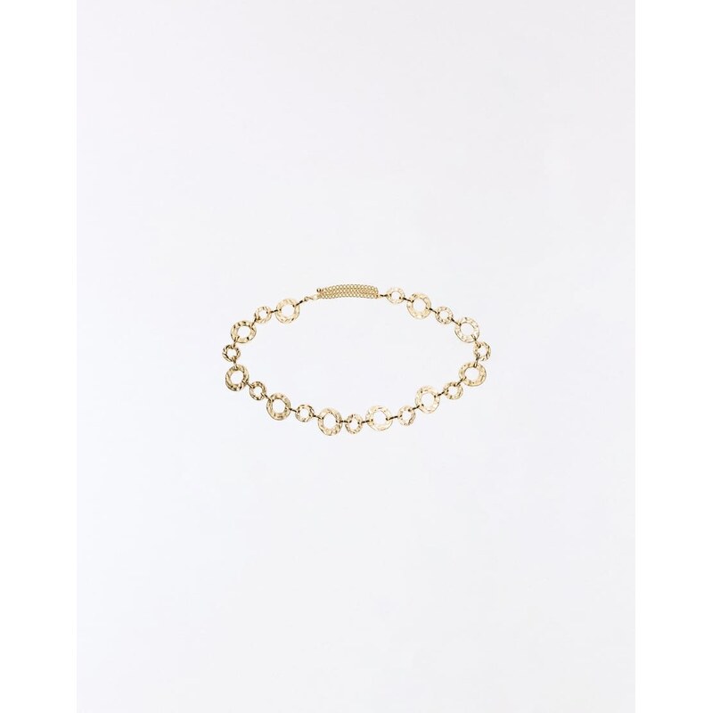 Bershka Hammered chain in gold 114793955