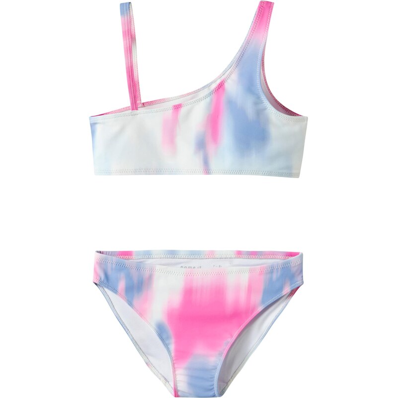 NAME IT Bikiny NKFZIE světle šedá / světle fialová / pink