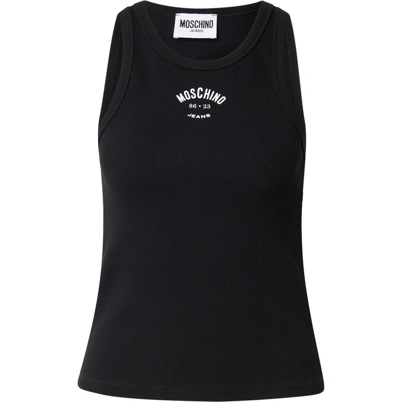 Moschino Jeans Top černá / bílá