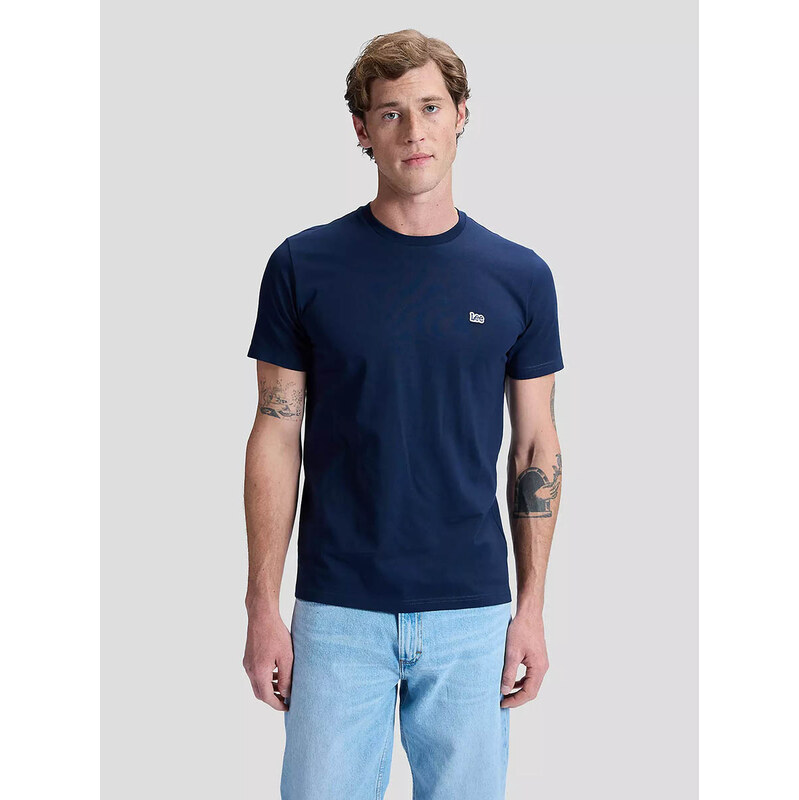 Pánské tričko LEE SS PATCH LOGO TEE NAVY 112376603