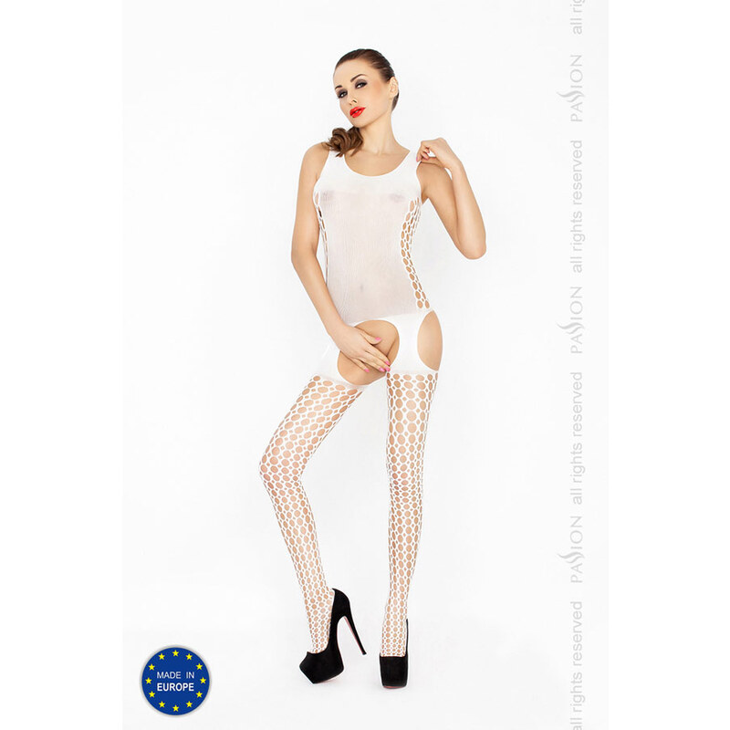 Passion BS029W white - Bodystocking