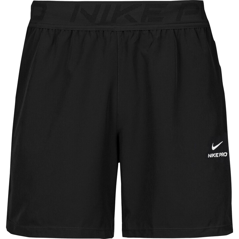NIKE Sportovní kalhoty černá / bílá