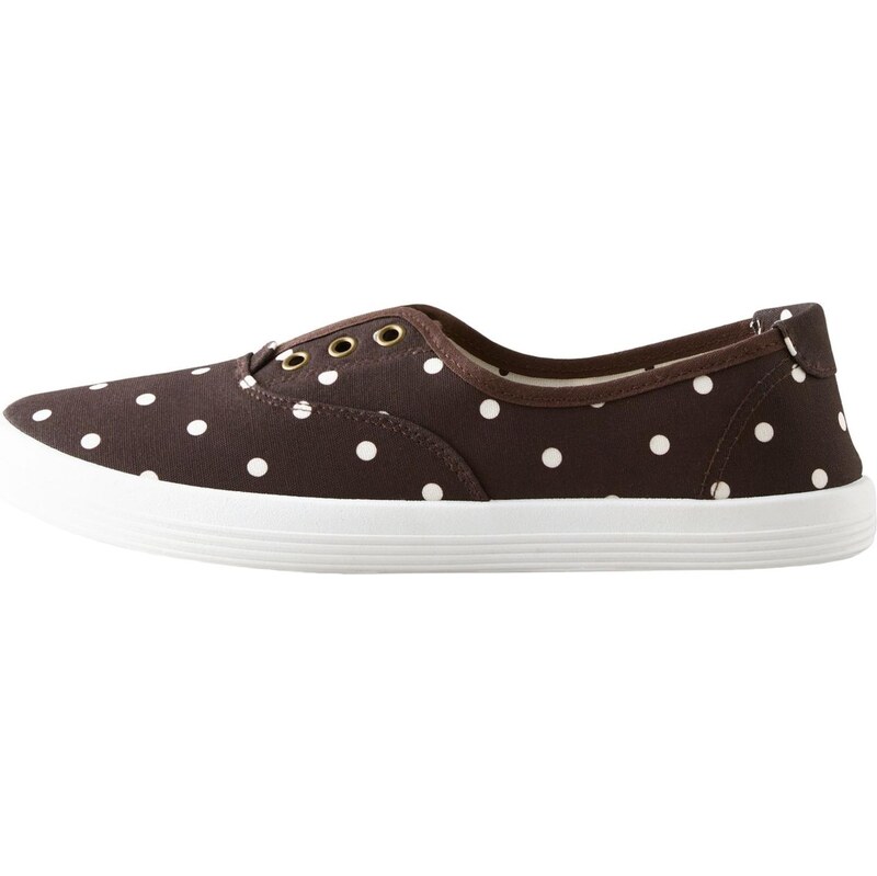 Next Slip on boty Forever Comfort čokoládová / bílá