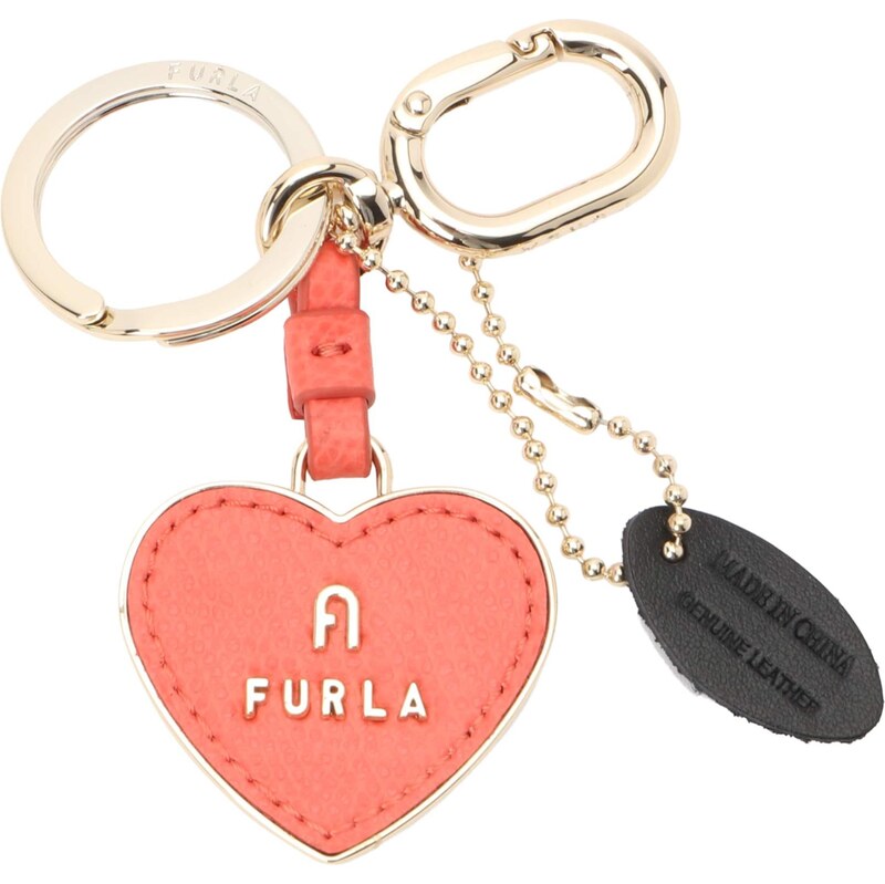 FURLA Přívěsek na klíče CAMELIA lososová 114599759