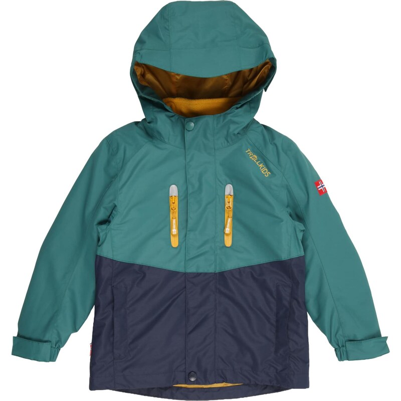 TROLLKIDS Outdoorová bunda Bryggen námořnická modř / smaragdová