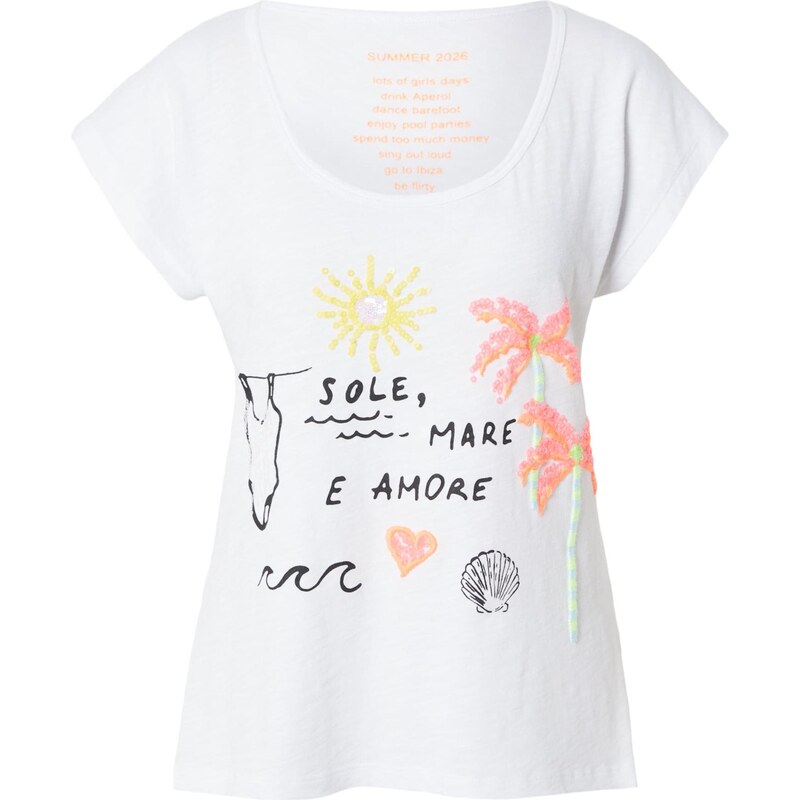 Grace Tričko SOLE, MARE, AMORE žlutá / oranžová / černá / bílá 114599798