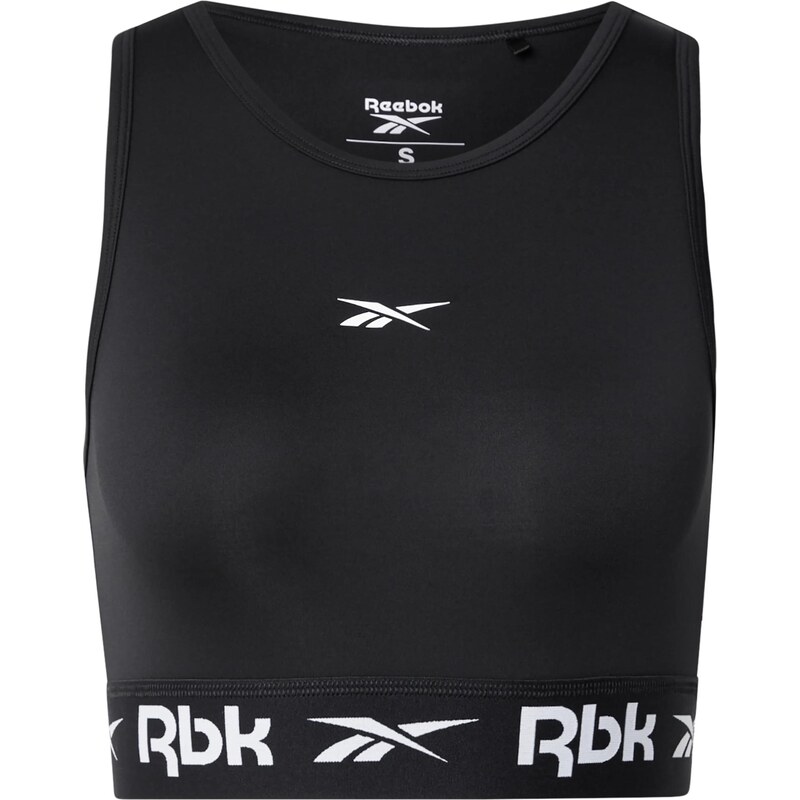 Reebok Sportovní podprsenka ID TRAIN černá / bílá