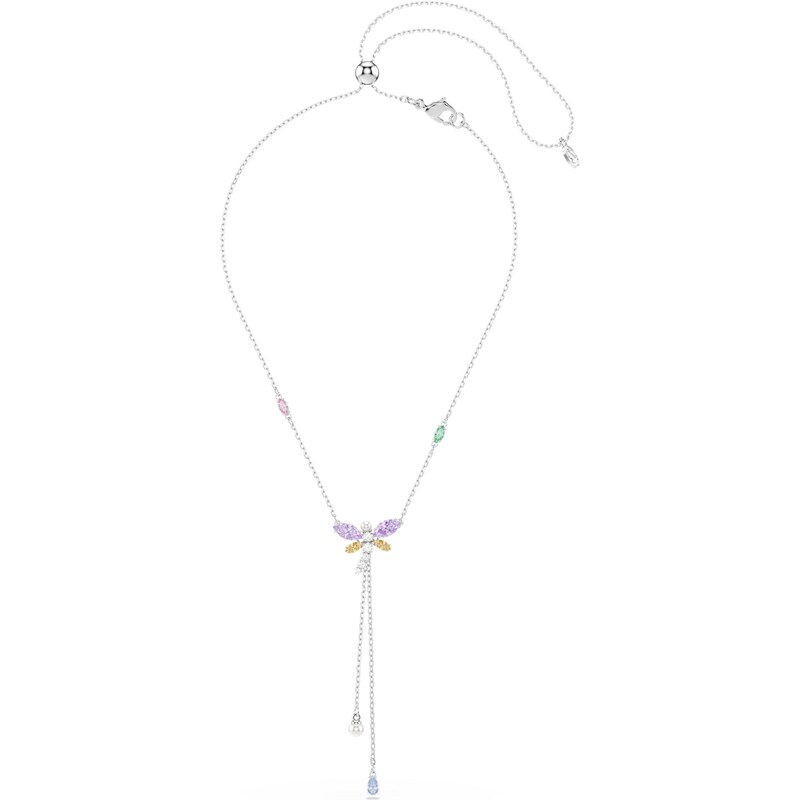 Swarovski Řetízek zlatě žlutá / zelená / fialová / stříbrná