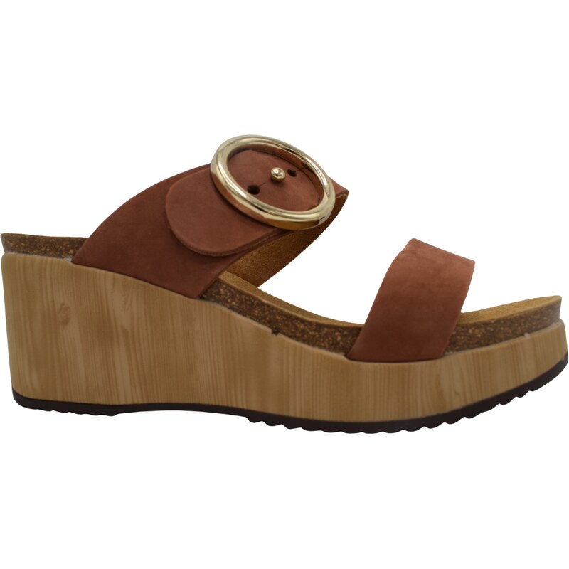 Scholl dámský pantofel Malibu wedge hnědý