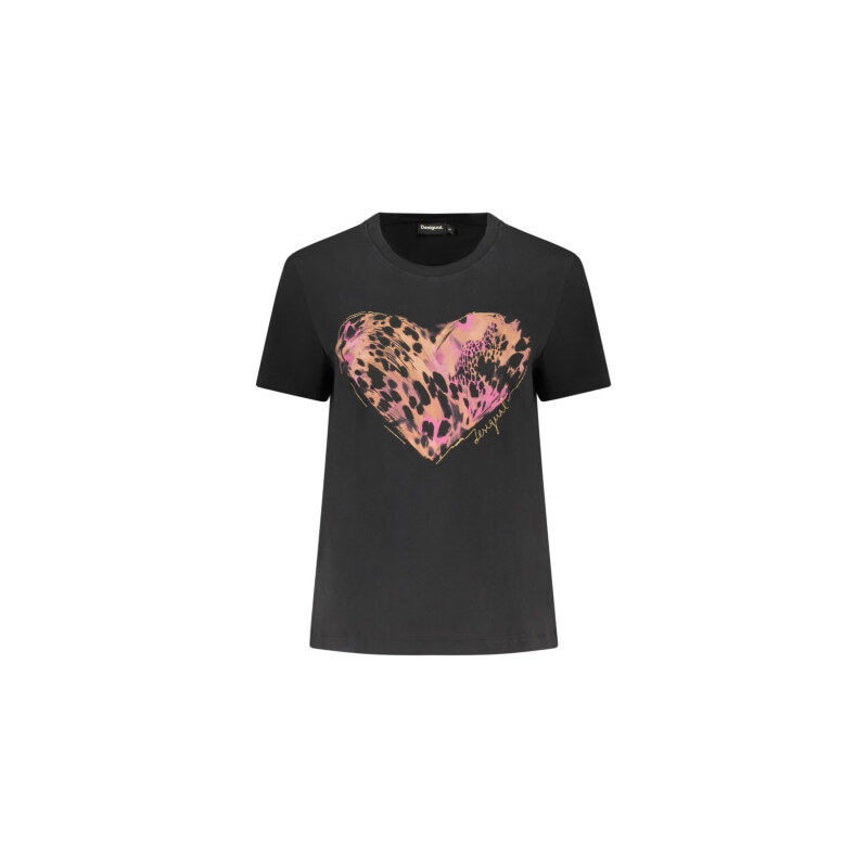 Dámské tričko s krátkým rukávem DESIGUAL - černé - XS 115220223