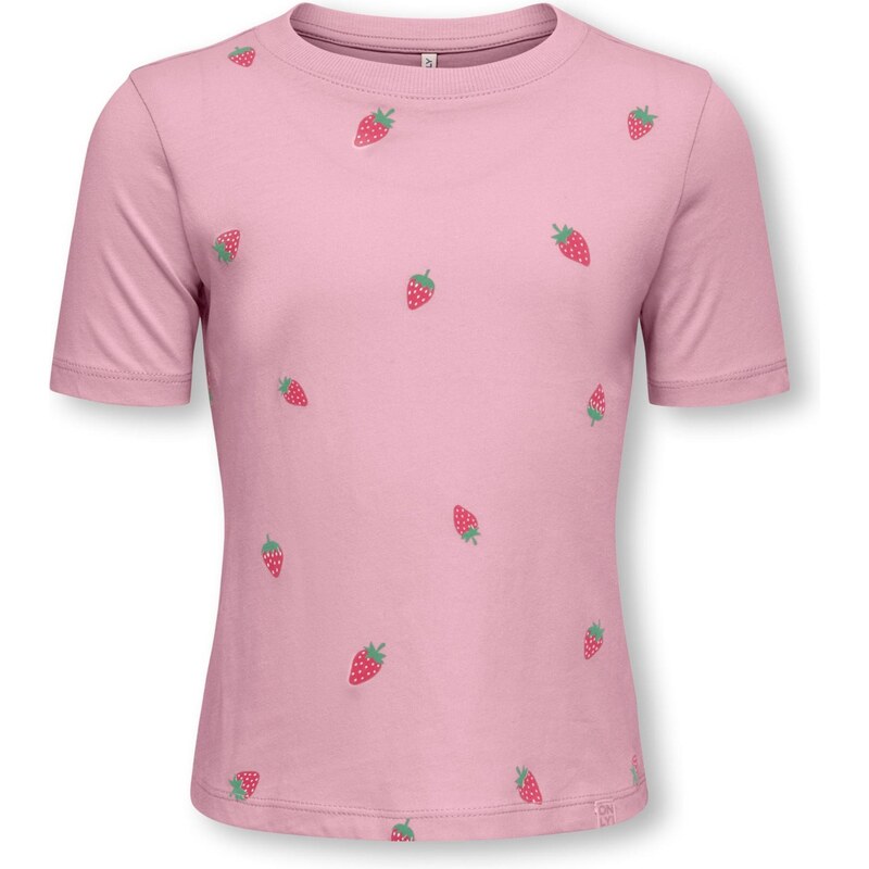 Only Mini Tričko KMGBEATE zelená / růžová / malinová