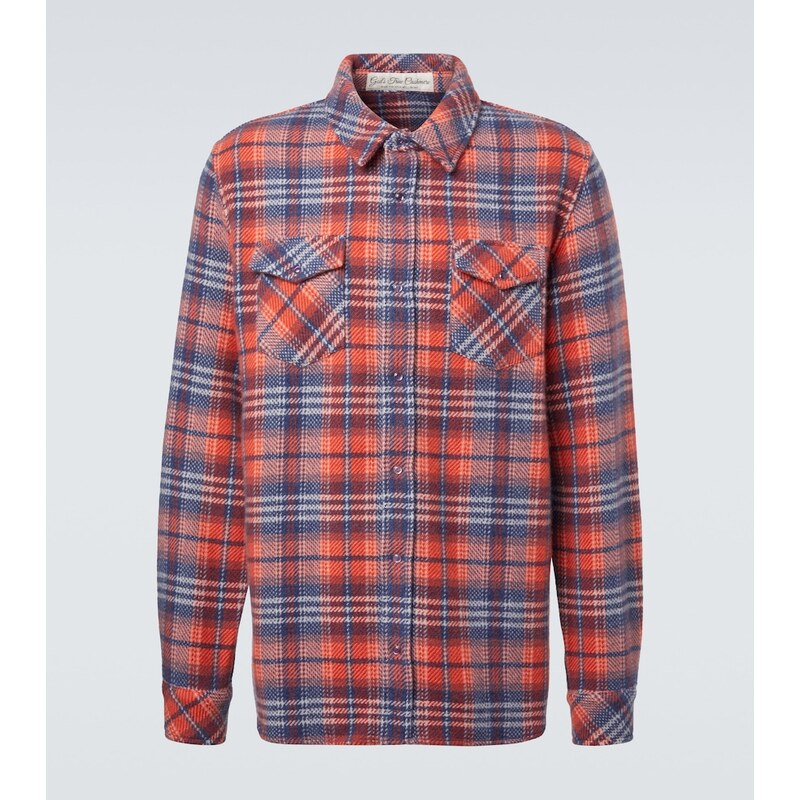 Gods True Cashmere Americana cashmere shirt with amethyst