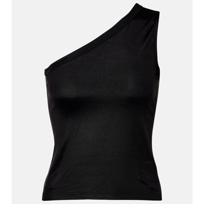 Rick Owens Ziggy one-shoulder jersey top