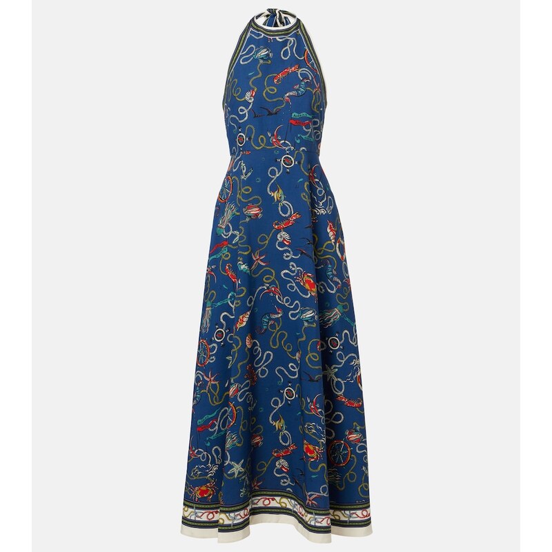 Alemais AlÃmais Cove printed halterneck maxi dress