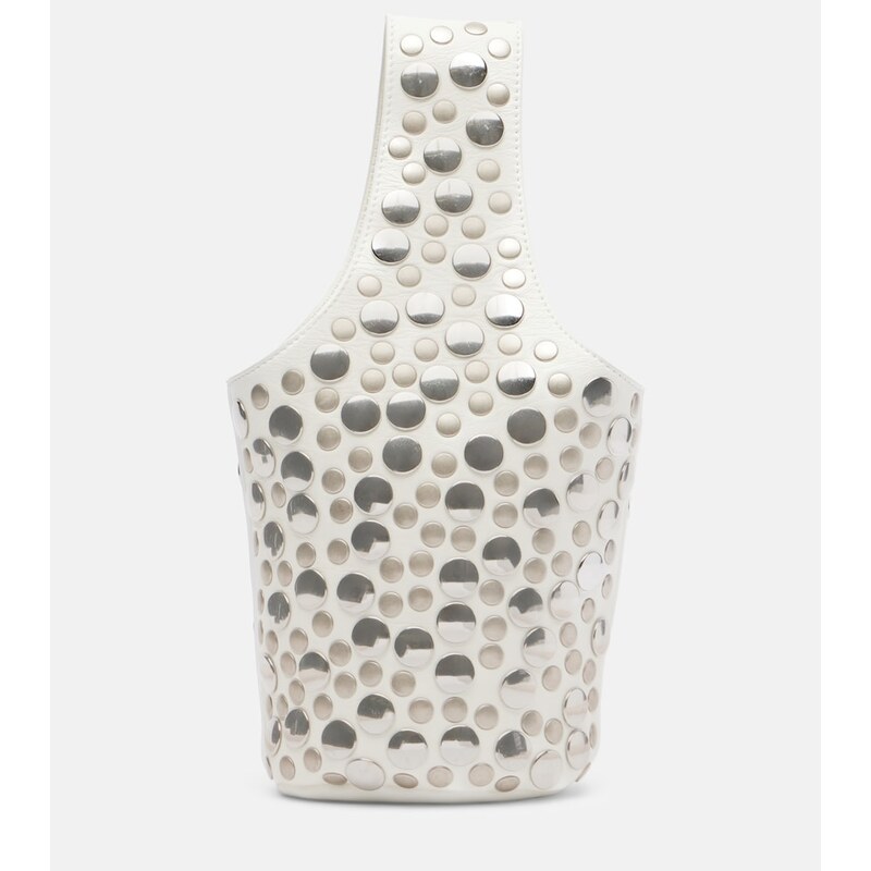 Khaite Livia Small studded leather bucket bag
