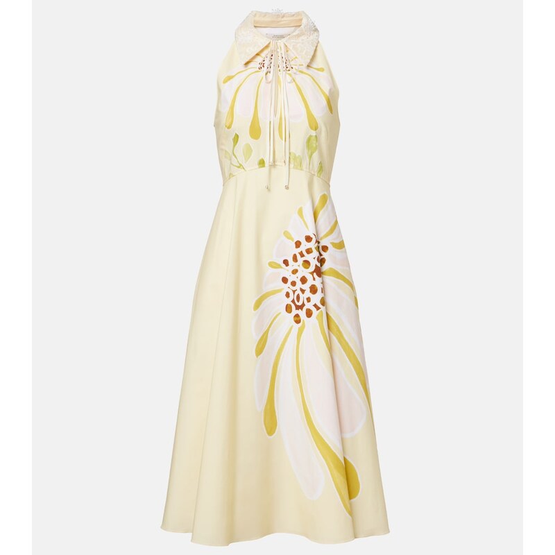 Dorothee Schumacher Floral Power floral cotton-blend midi dress